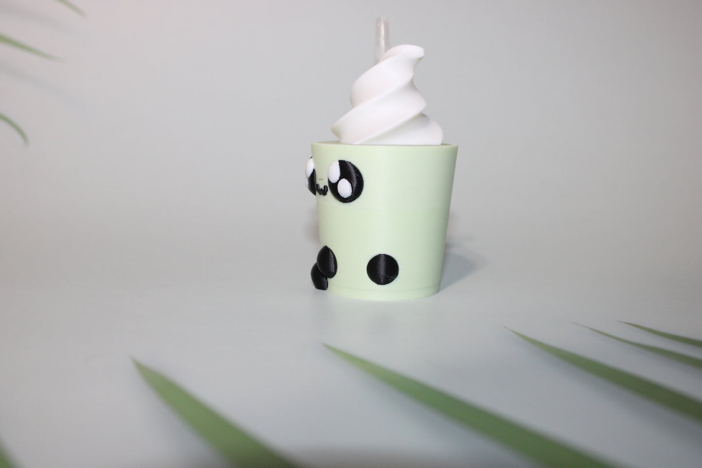 Boba Tea Container with 1 Free random Mini-3d printed 3.75 inches Tall- Free Shipping - Wonderland 3D Printing