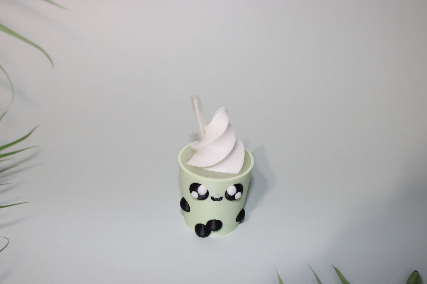 Boba Tea Container with 1 Free random Mini-3d printed 3.75 inches Tall- Free Shipping - Wonderland 3D Printing