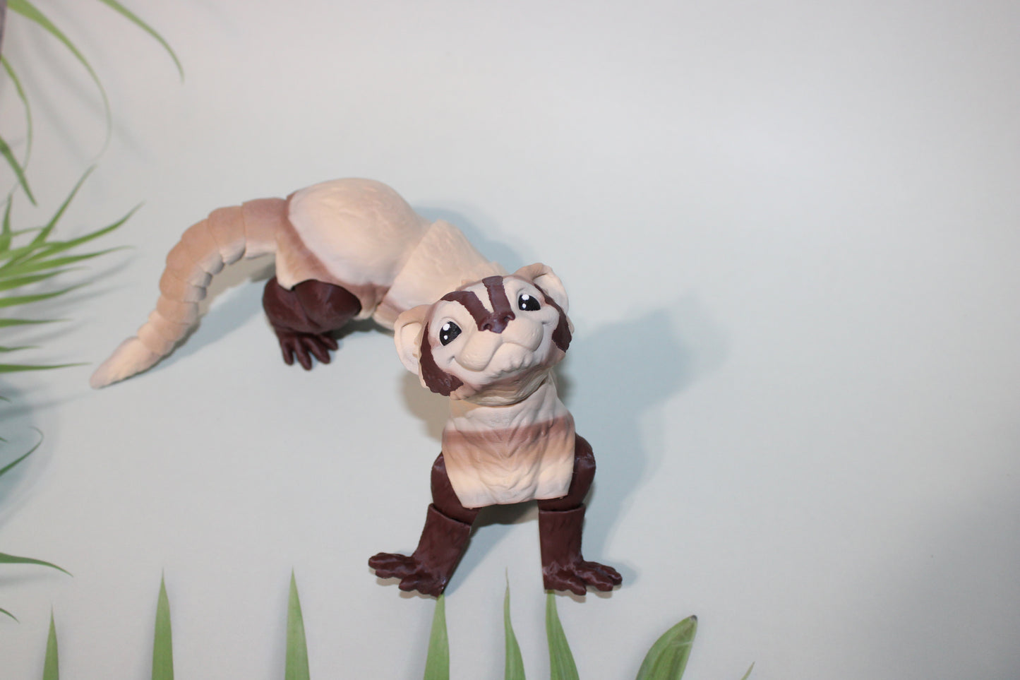 Ferret or Baby Ferret 3D Printed Articulated Figurine - Wonderland 3D Printing