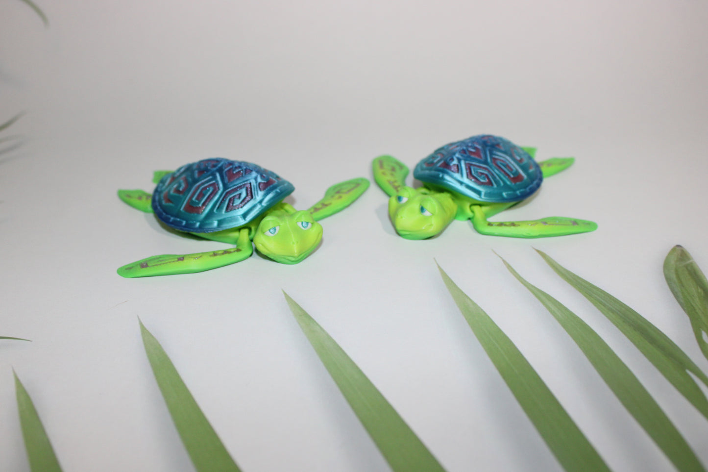 Tattooed Turtle 3D Printed Articulated Flexi Fidget - Wonderland 3D Printing