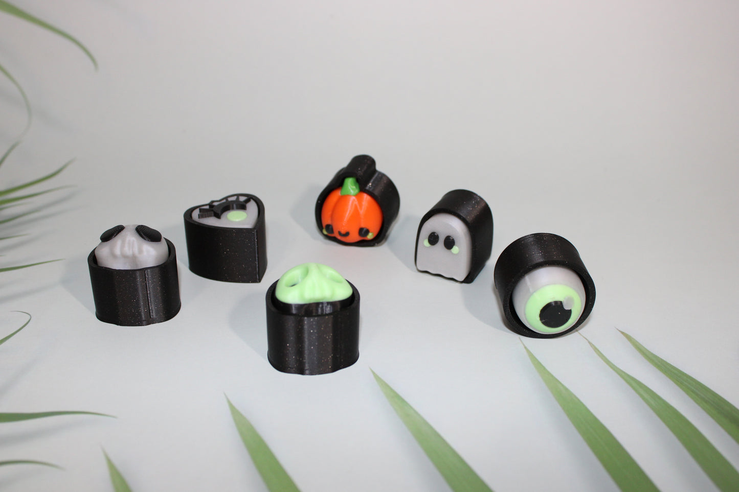 Ghost Catch All with Spooky Clickie Options: Full Color 3D Printed Articulated Fidget Toy - Wonderland 3D Printing