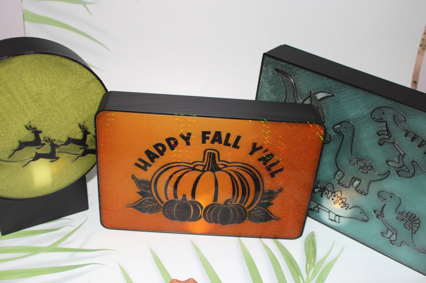 Light Boxes 3d Printed - Includes Led Light -Custom Options Available - Wonderland 3D Printing