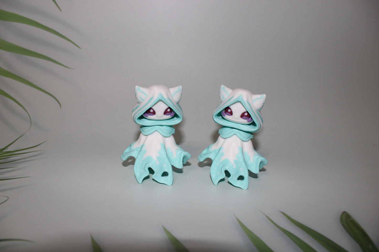 Floating Ghost 3.5 inches tall-3D Printed Articulated Flexi Figurine - Wonderland 3D Printing