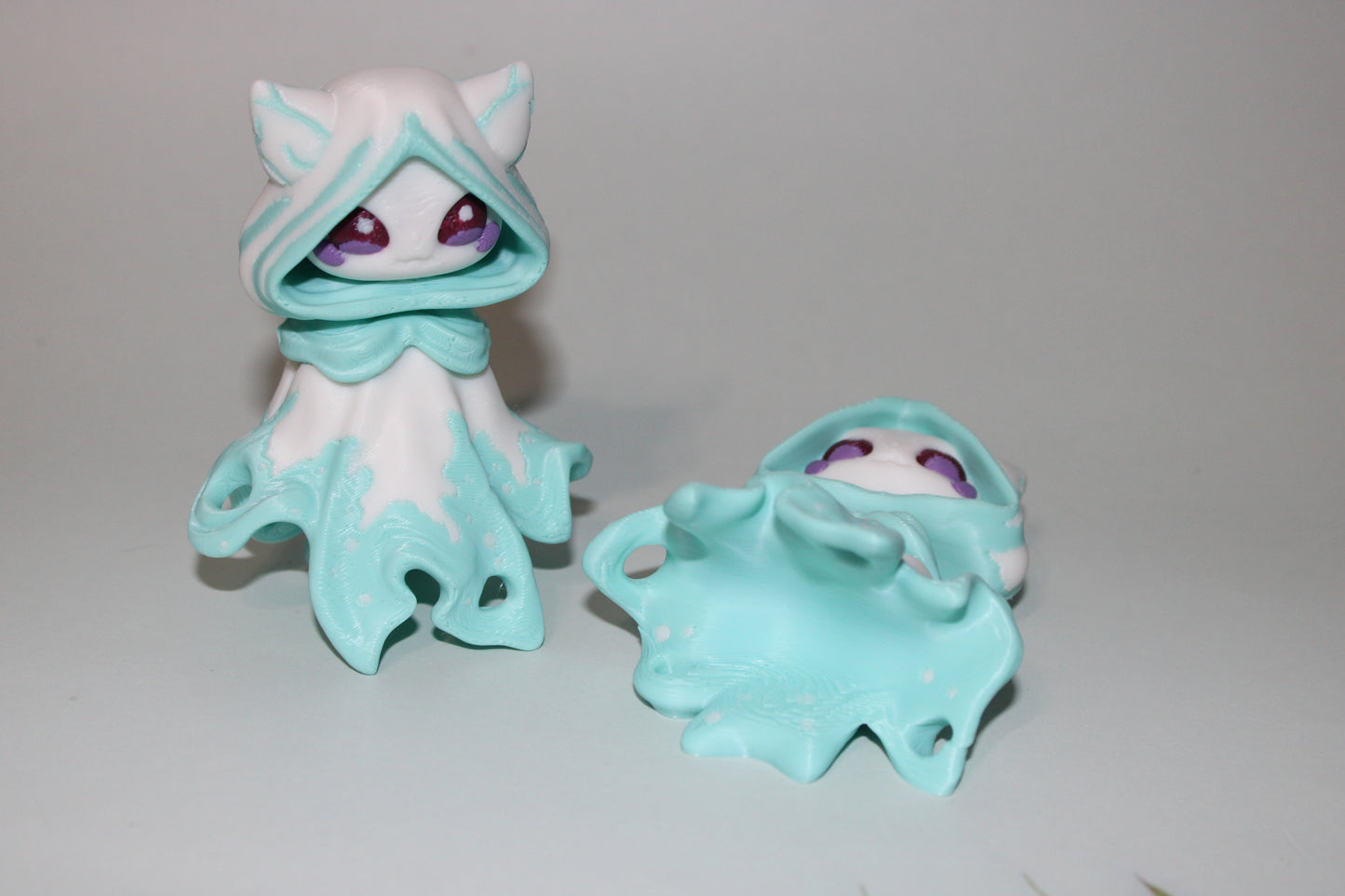 Floating Ghost 3.5 inches tall-3D Printed Articulated Flexi Figurine - Wonderland 3D Printing