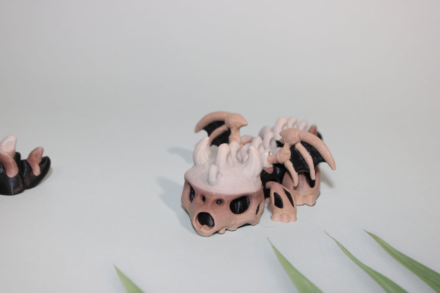 Bone Dragon-3.5 inches- Full Color 3D Printed Articulated Fidget Toy - Wonderland 3D Printing