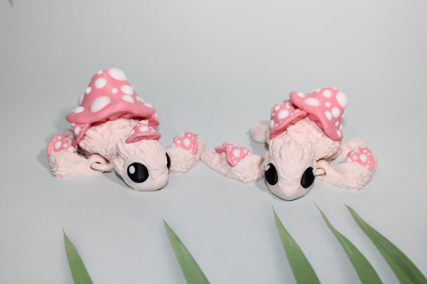 Mushroom turtles 3D Printed Articulated Figurine - Wonderland 3D Printing