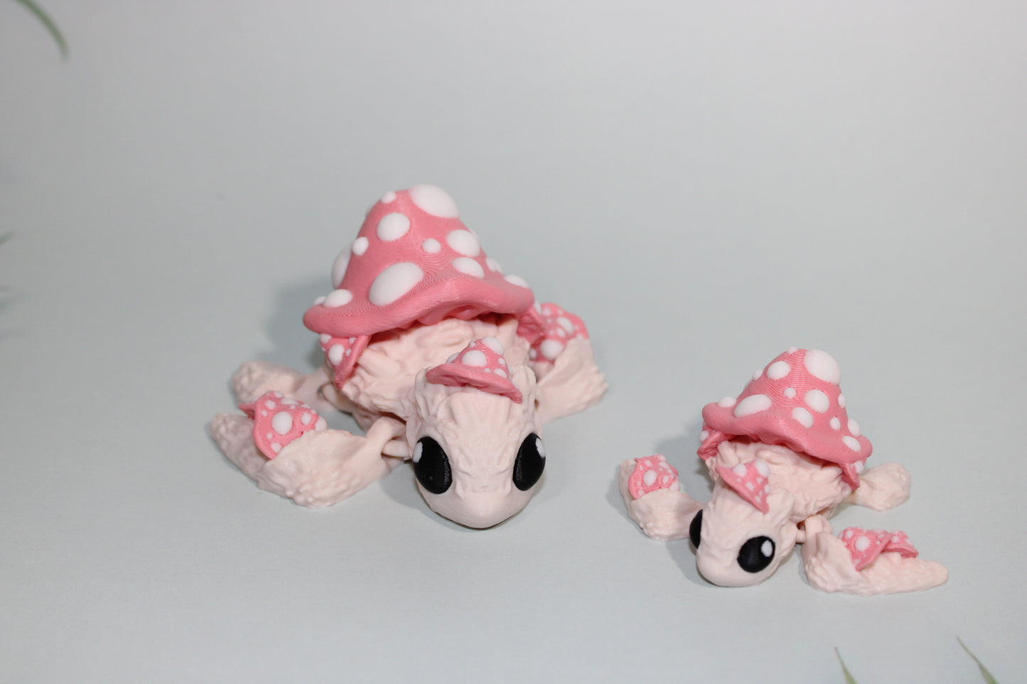 Mushroom turtles 3D Printed Articulated Figurine - Wonderland 3D Printing