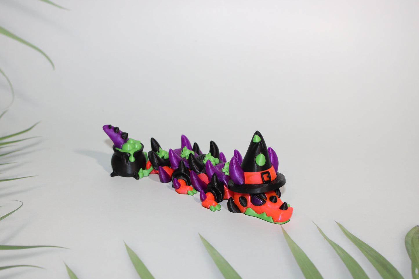 Witch Dragon 17 inches or Mini 6 inches Long-3D Printed Articulated Figurine - Wonderland 3D Printing