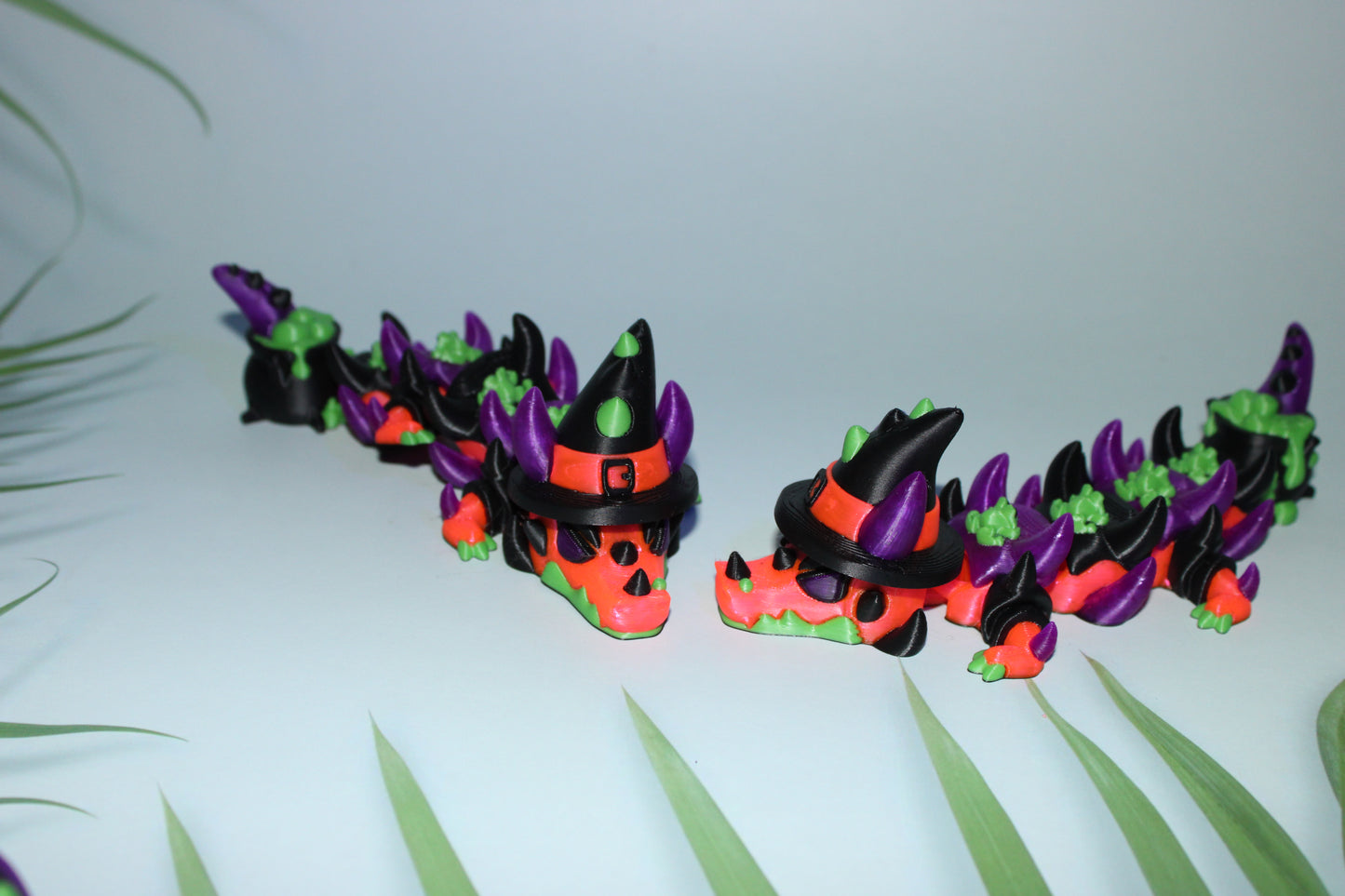 Witch Dragon 17 inches or Mini 6 inches Long-3D Printed Articulated Figurine - Wonderland 3D Printing