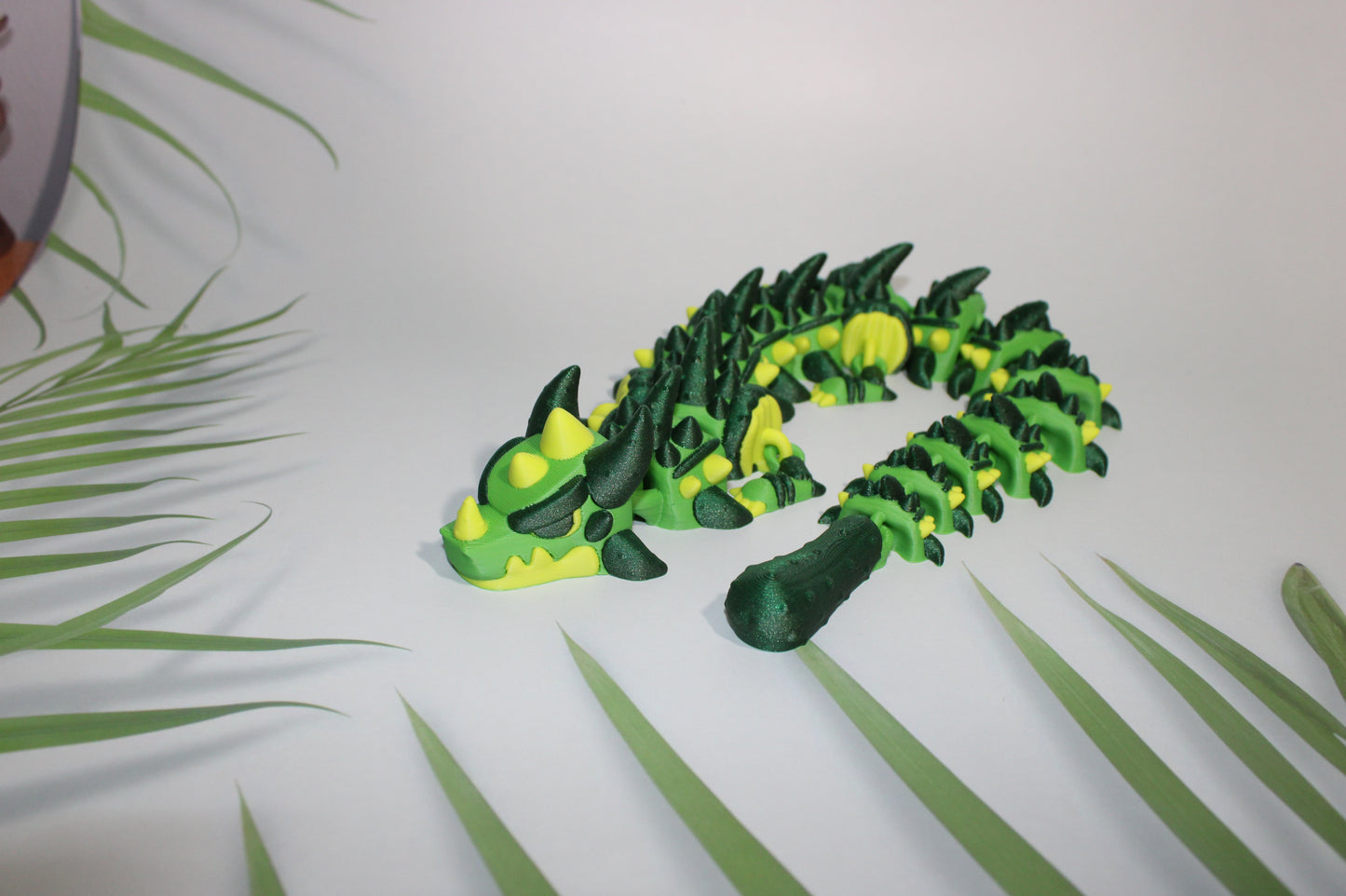 Pickle Dragon 17 in or Baby 6.5 in 3D Printed Articulated Figurine-6.5 inches long - Wonderland 3D Printing