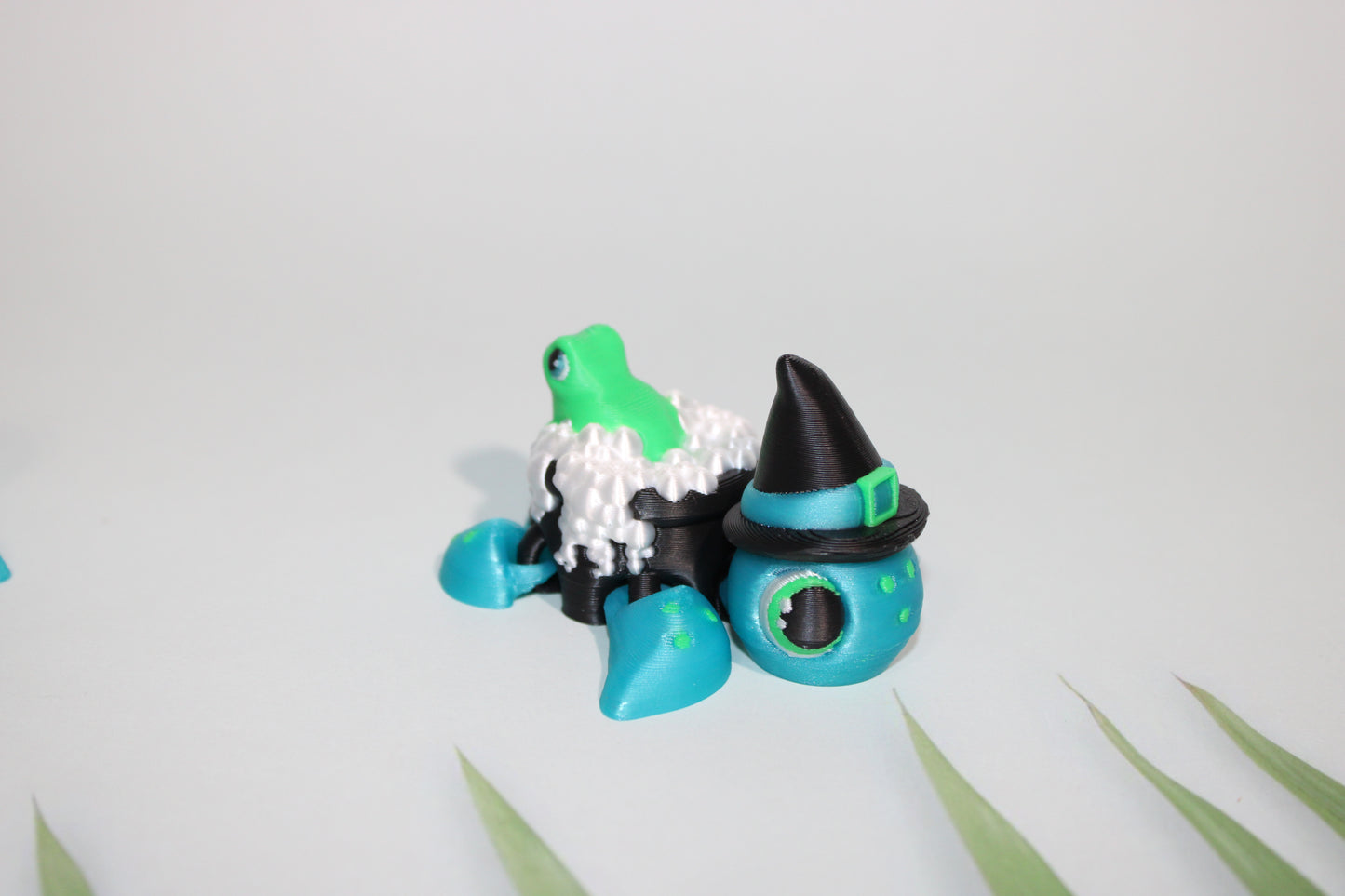Witch Turtle 2.5 inches or Stitches Turtle- Full Color 3D Printed Articulated Fidget Toy - Wonderland 3D Printing