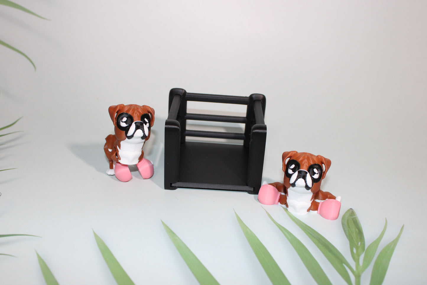 Dog House with Dogs, Comes with Dachshund, German Shepard, and Corgi- 3D Printed Articulated Flexi Fidget - Wonderland 3D Printing