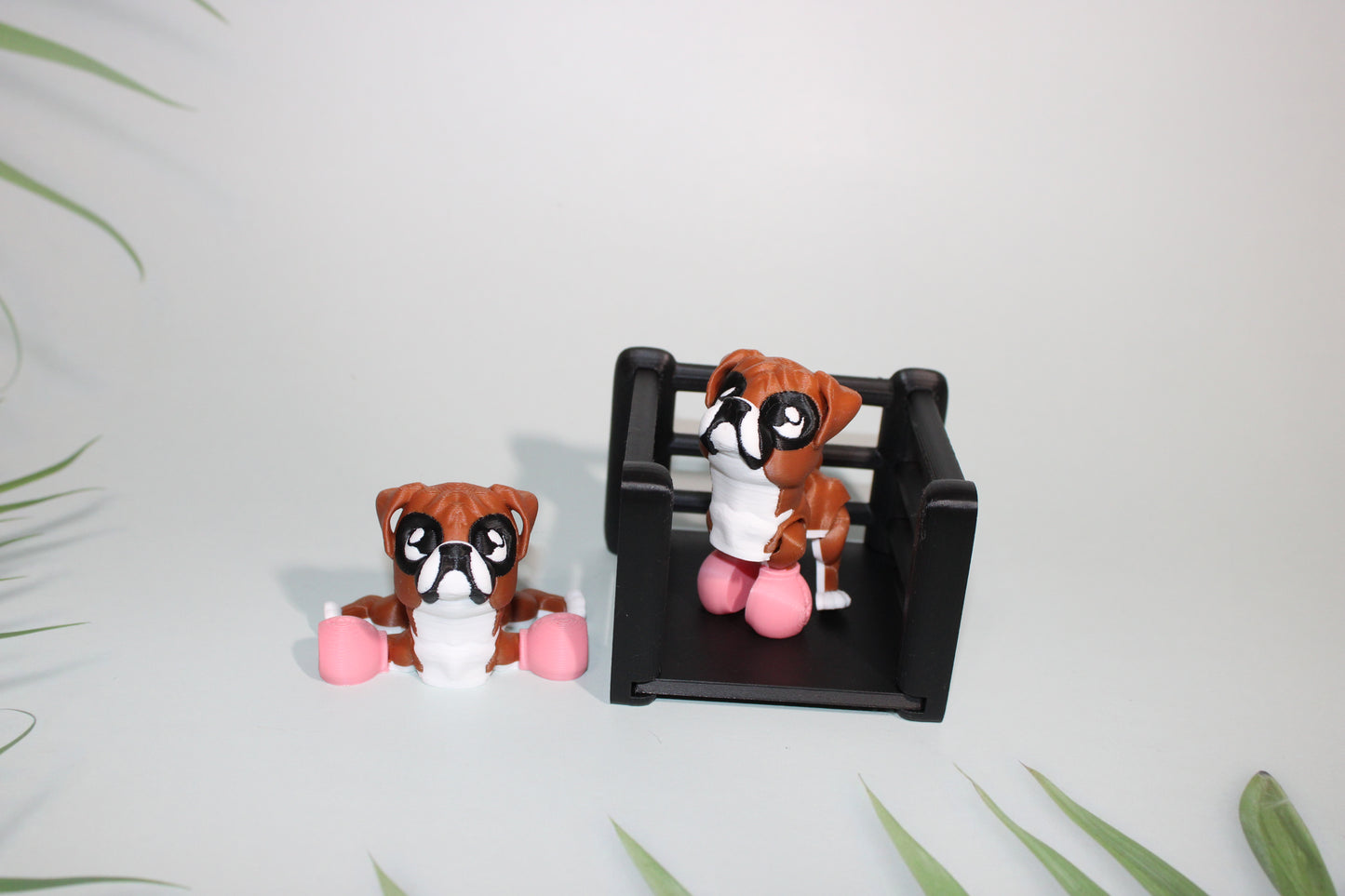 Dog House with Dogs, Comes with Dachshund, German Shepard, and Corgi- 3D Printed Articulated Flexi Fidget - Wonderland 3D Printing