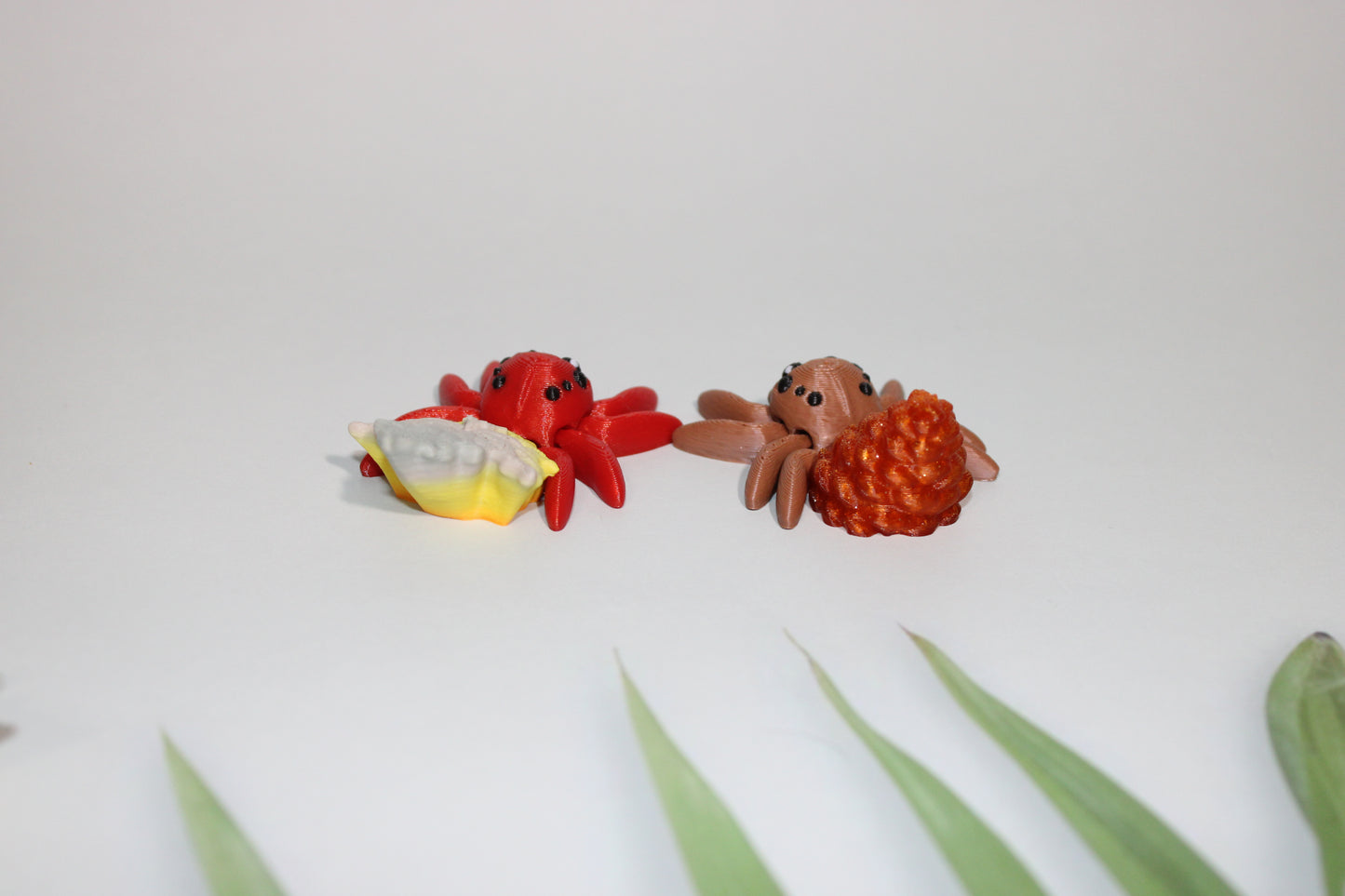 Fall Spiders 3D Printed Articulated Flexi Fidget - Wonderland 3D Printing