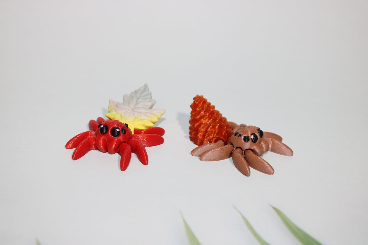 Fall Spiders 3D Printed Articulated Flexi Fidget - Wonderland 3D Printing