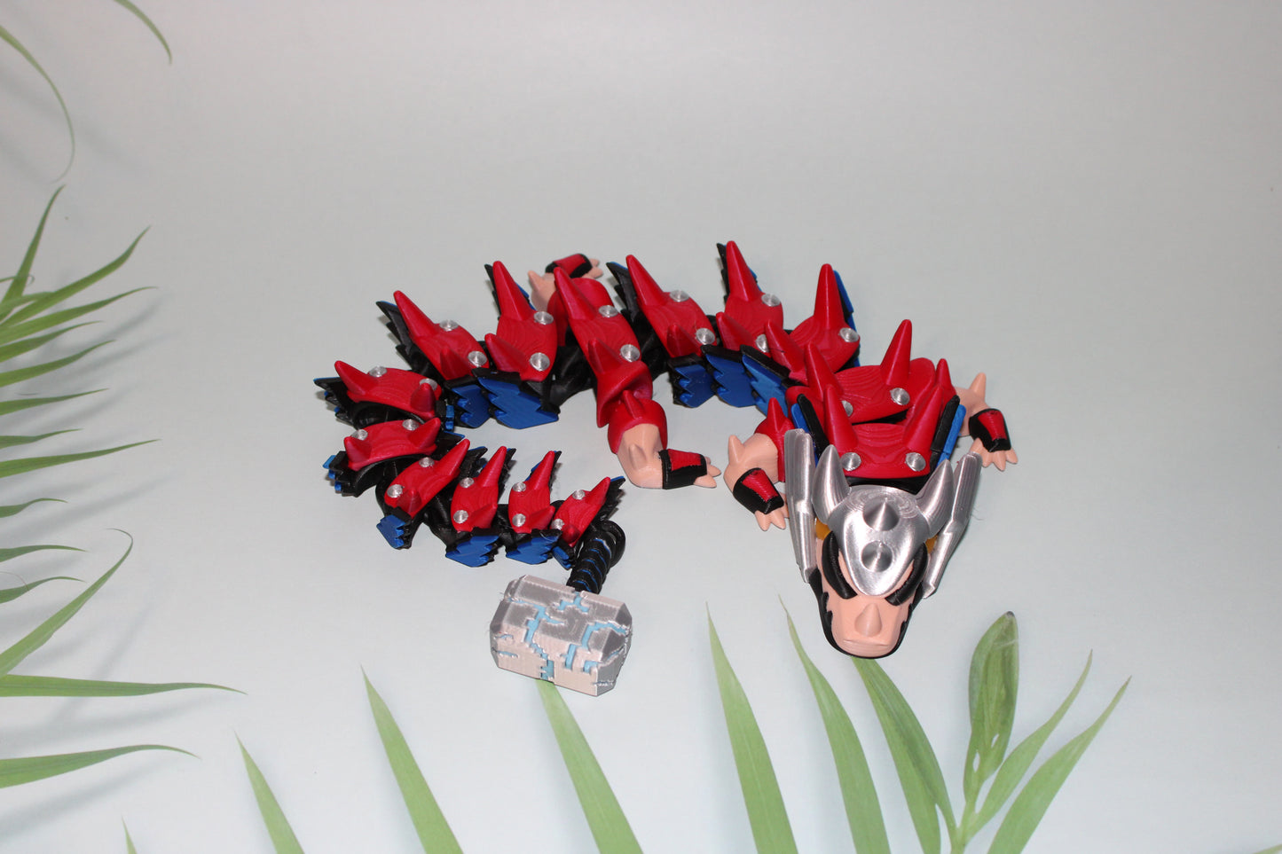 Hammer Dragon 3D Printed Articulated Figurine - Wonderland 3D Printing
