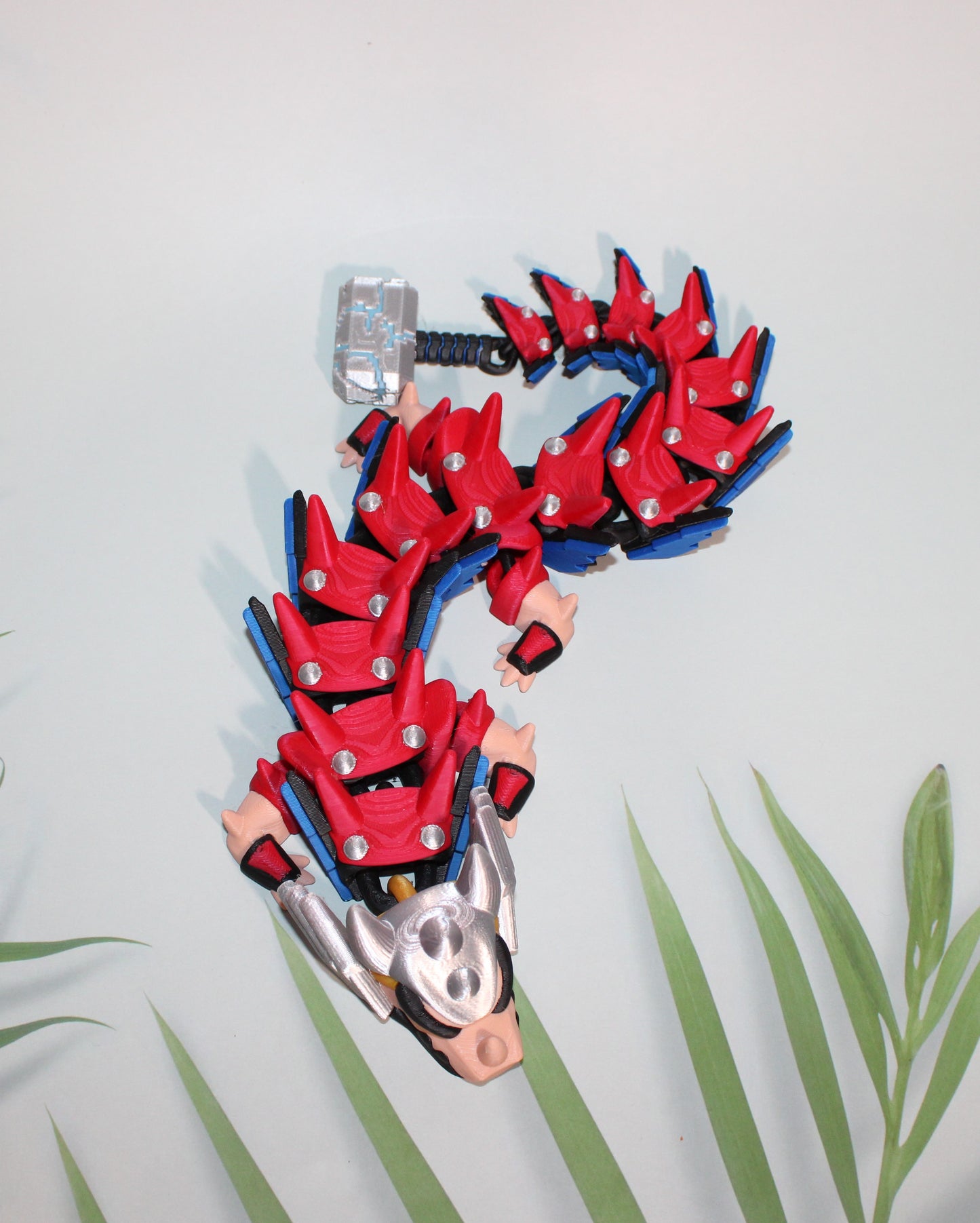 Hammer Dragon 3D Printed Articulated Figurine - Wonderland 3D Printing