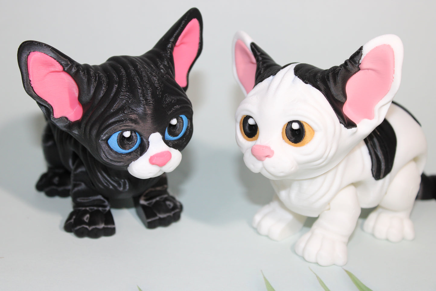 Sphynx Cat 4 inches Tall by 7 inches Long- Flexi Figurine-3D Printed - Wonderland 3D Printing