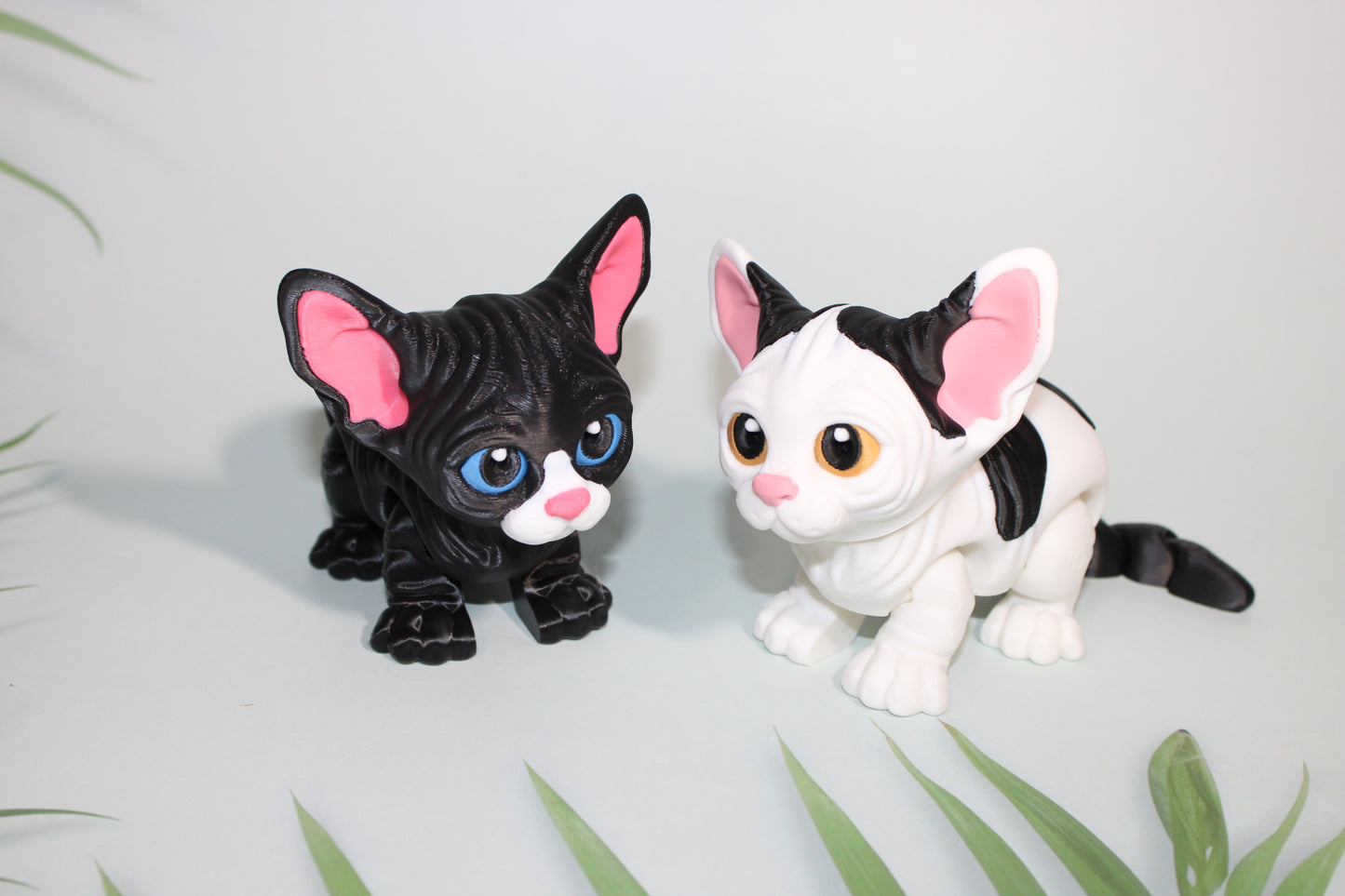 Sphynx Cat 4 inches Tall by 7 inches Long- Flexi Figurine-3D Printed - Wonderland 3D Printing