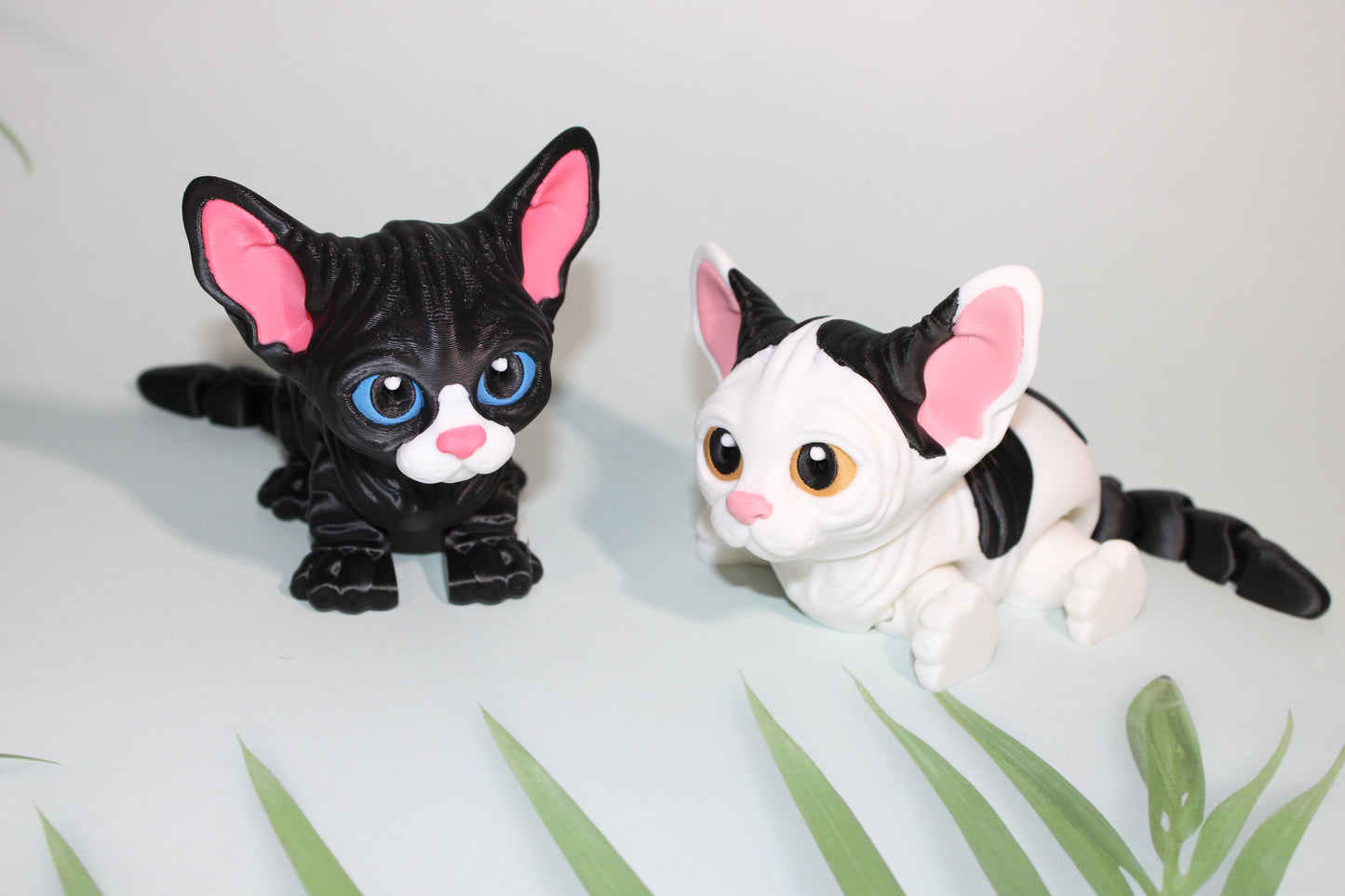 Sphynx Cat 4 inches Tall by 7 inches Long- Flexi Figurine-3D Printed - Wonderland 3D Printing