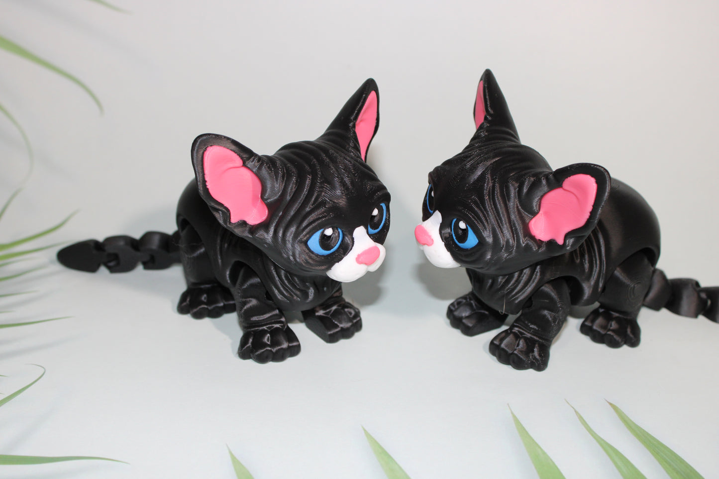 Sphynx Cat 4 inches Tall by 7 inches Long- Flexi Figurine-3D Printed - Wonderland 3D Printing