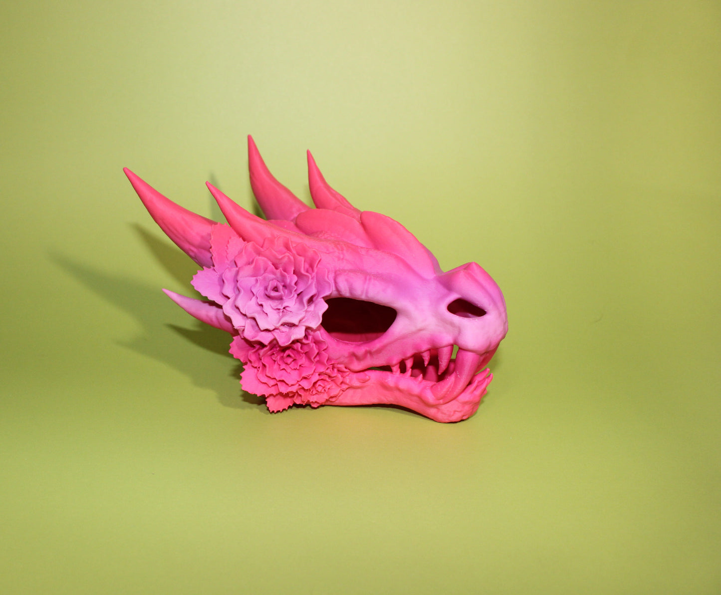 Rose Dragon Skull 3D Printed - Wonderland 3D Printing