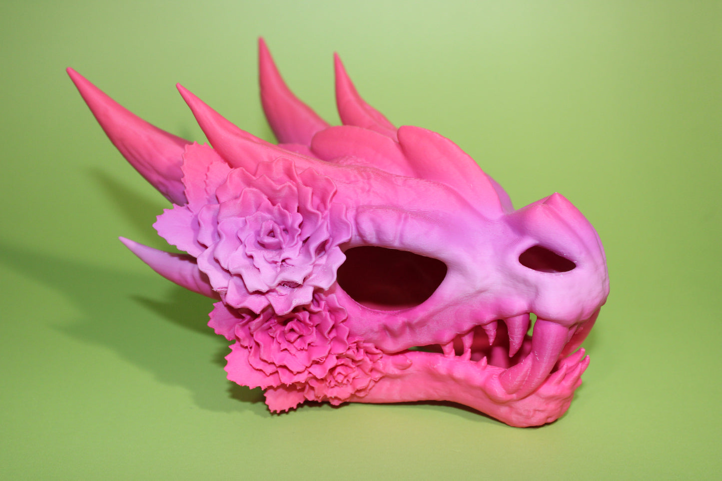 Rose Dragon Skull 3D Printed - Wonderland 3D Printing