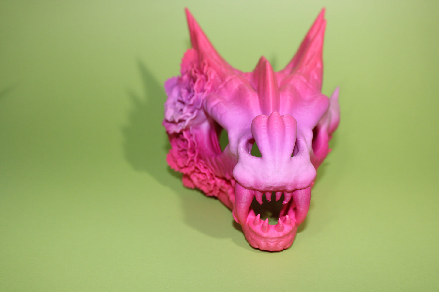 Rose Dragon Skull 3D Printed - Wonderland 3D Printing