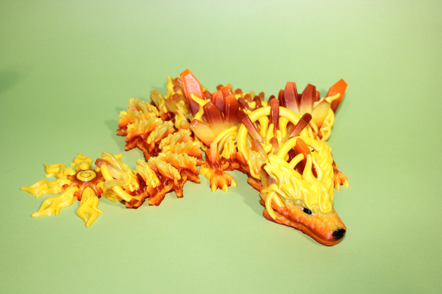 Solar Dragon or Baby Solar Dragon: 3D Printed Articulated Fidget Toy - Wonderland 3D Printing