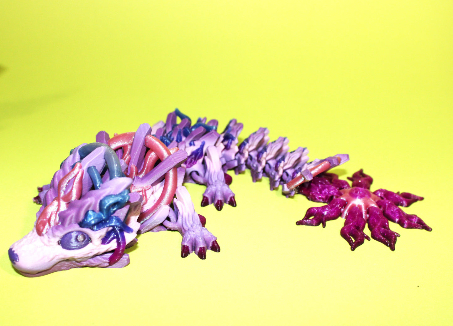 Solar Dragon or Baby Solar Dragon: 3D Printed Articulated Fidget Toy - Wonderland 3D Printing