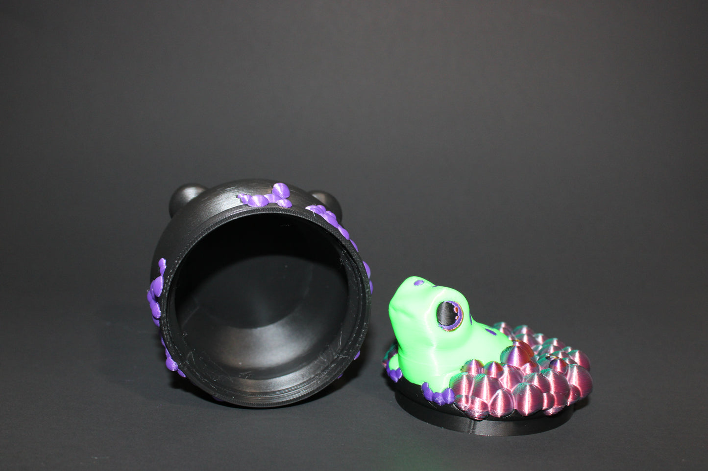 Froggy Cauldron:4 inches Tall- Full Color 3D Printed Container