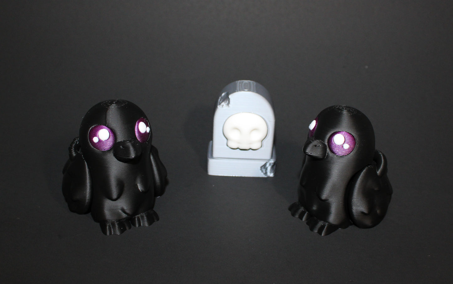 Raven and Tombstone 3 inches Tall-3D Printed Articulated Fidget Toy