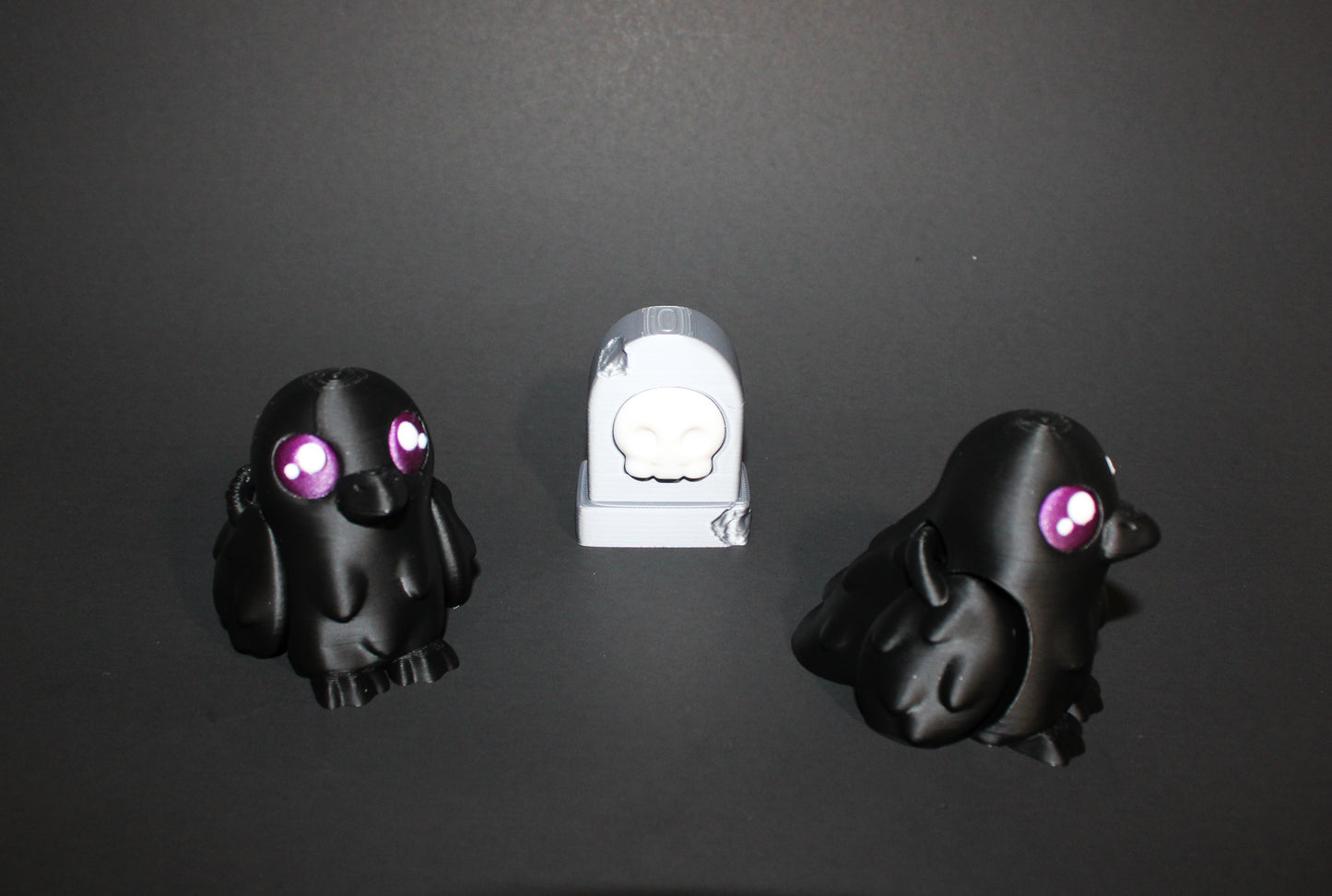 Raven and Tombstone 3 inches Tall-3D Printed Articulated Fidget Toy