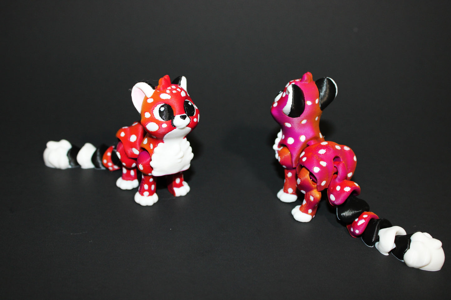2 Cheetahs with Acacia Tree-Articulated Flexi Fidget Full Color 3D Printed Toy-3 inches tall - Wonderland 3D Printing