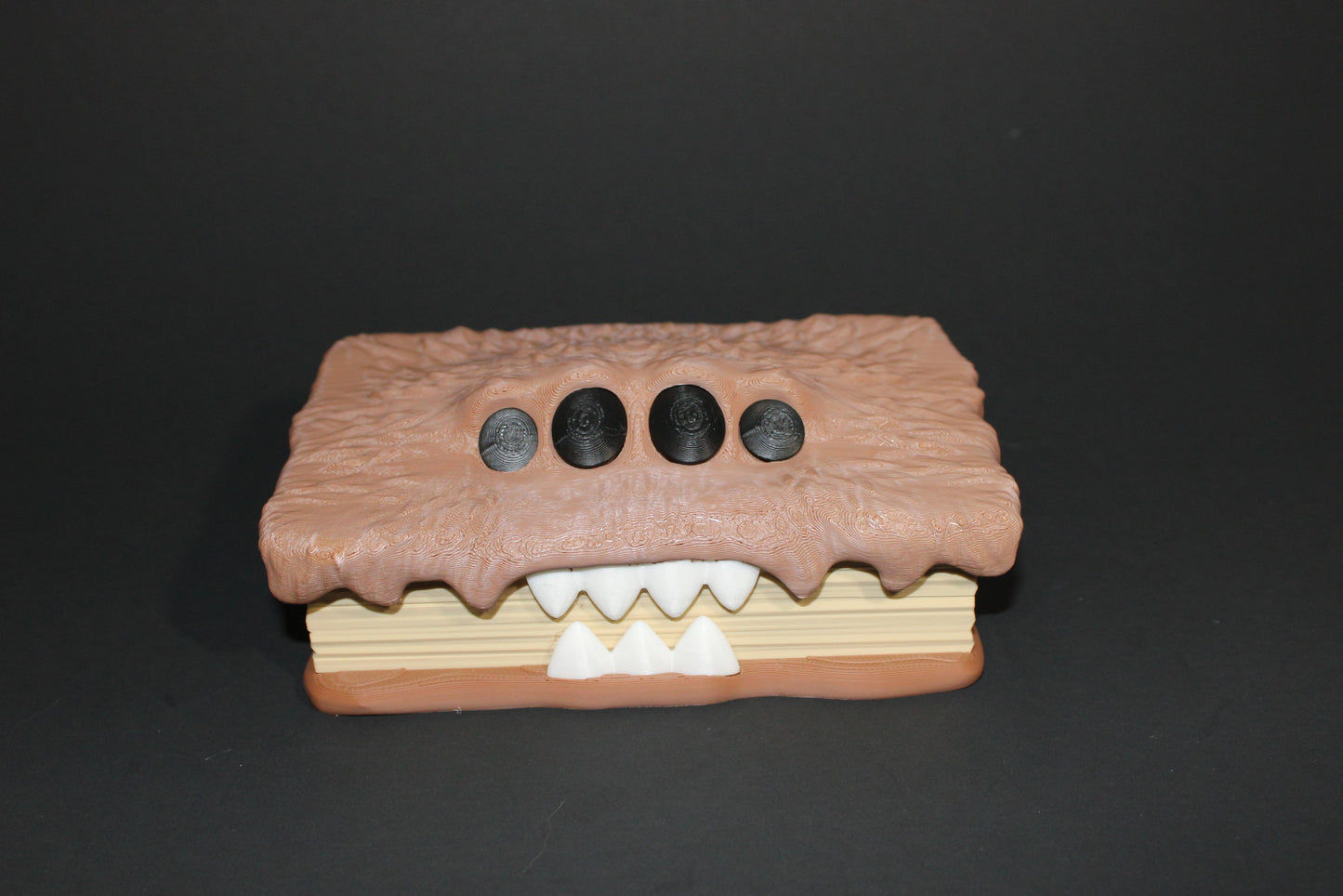 Monster Container Box, includes 4 Coins: 3D Printed Fidget Toy