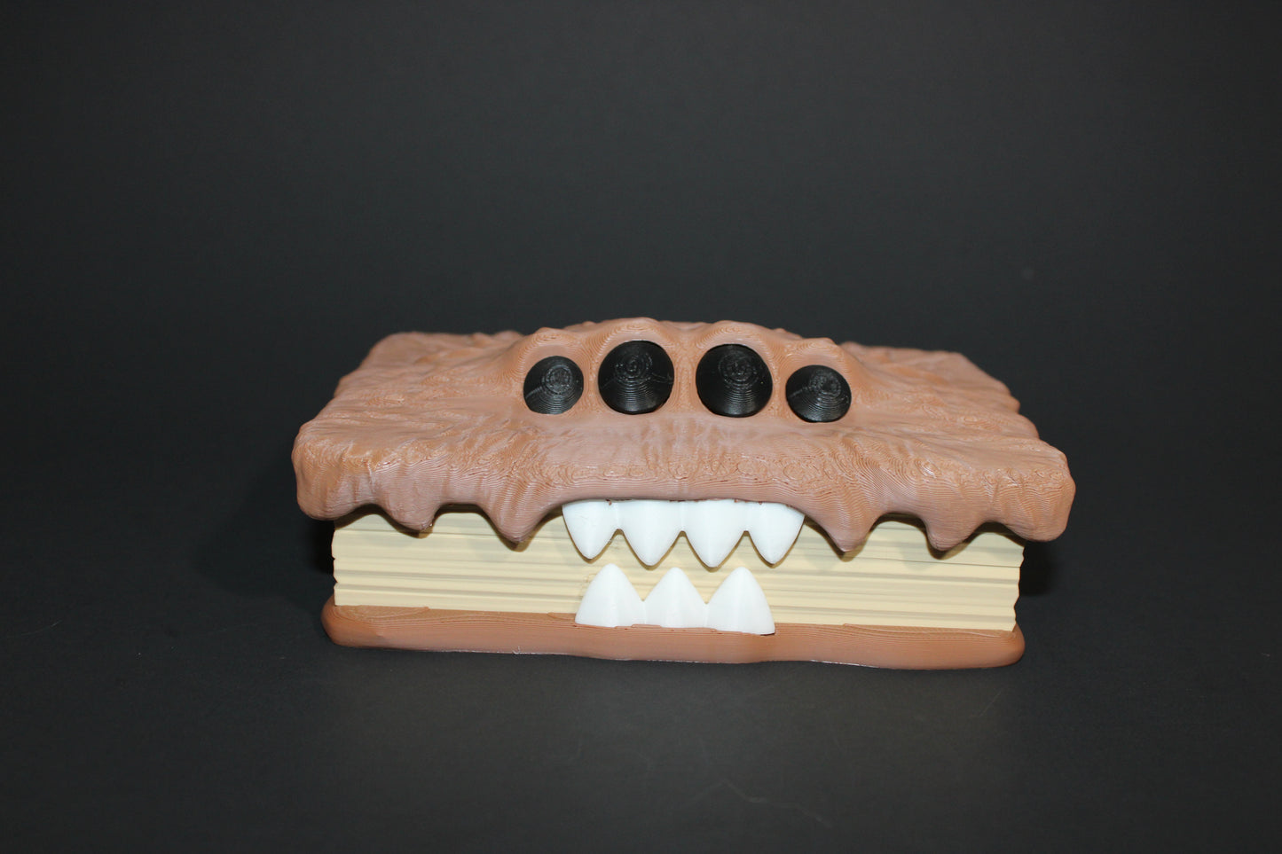 Monster Container Box, includes 4 Coins: 3D Printed Fidget Toy