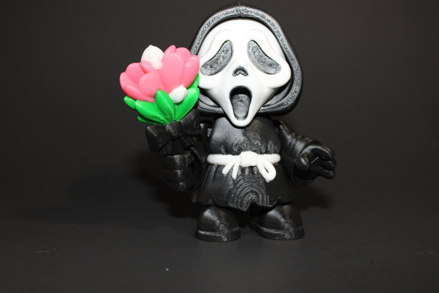 Ghost Face 4 inches tall-3d printed Articulated Halloween Figurines