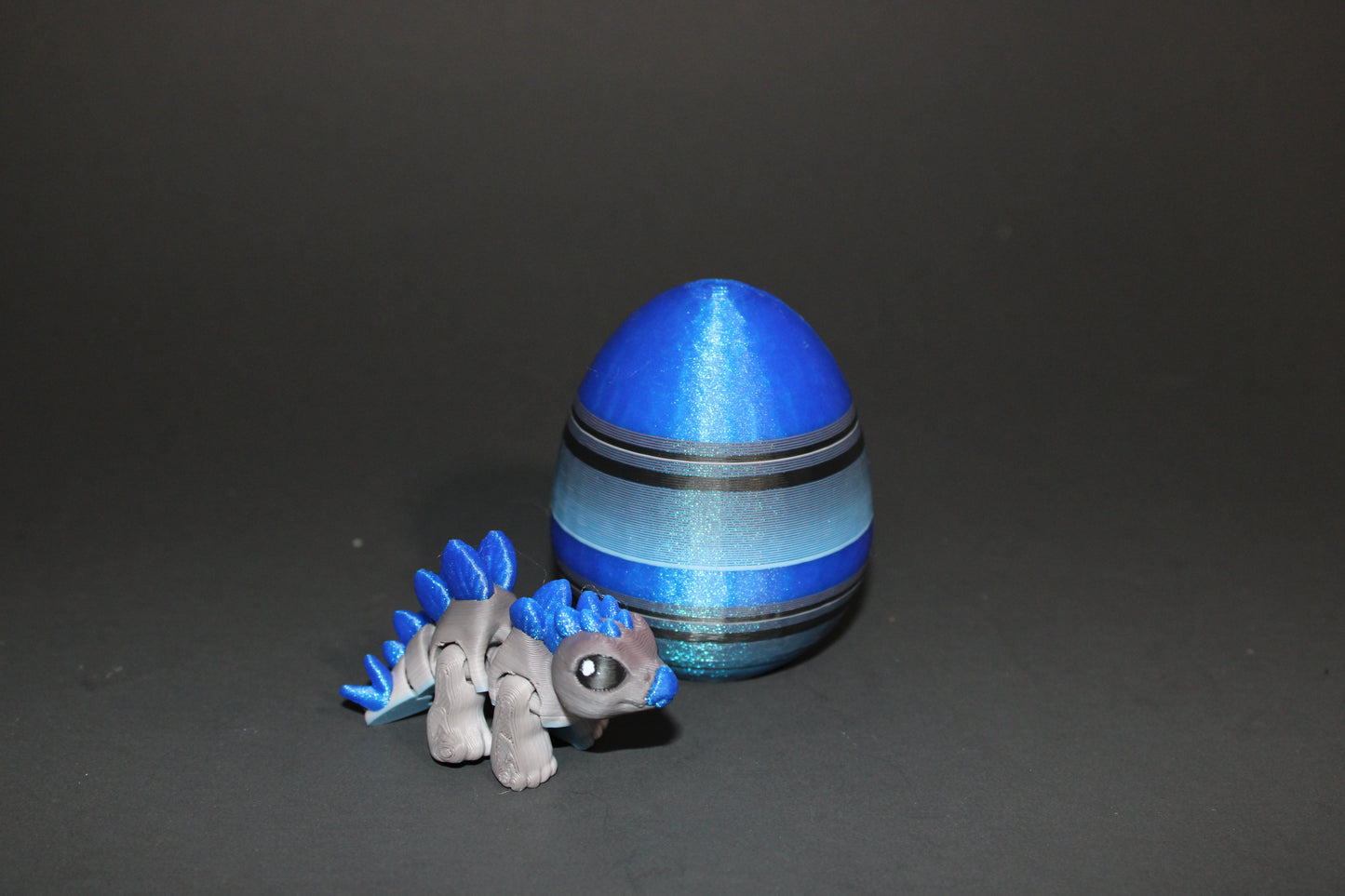 2 in Dino Hatchlings 3D Printed Articulated Figurine with Egg Options - Wonderland 3D Printing