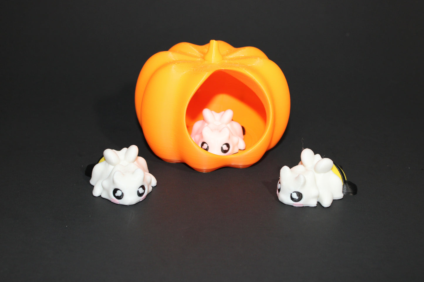 BOO BEES- 3 included. Also with Pumpkin Dish Options: 3D Printed Fidget Toy