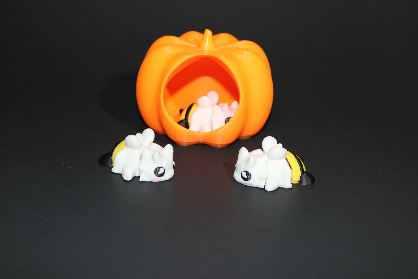 BOO BEES- 3 included. Also with Pumpkin Dish Options: 3D Printed Fidget Toy