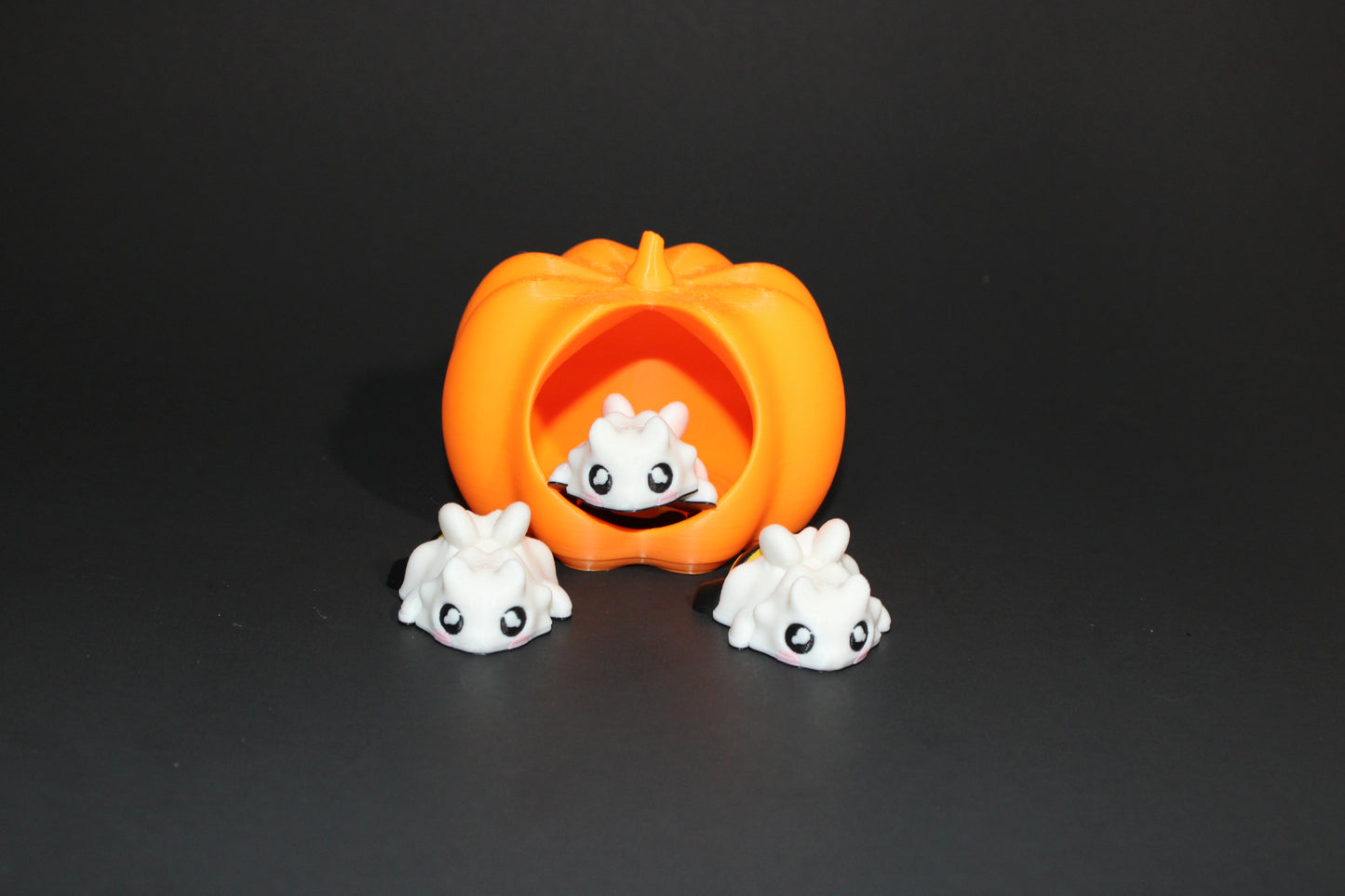 BOO BEES- 3 included. Also with Pumpkin Dish Options: 3D Printed Fidget Toy