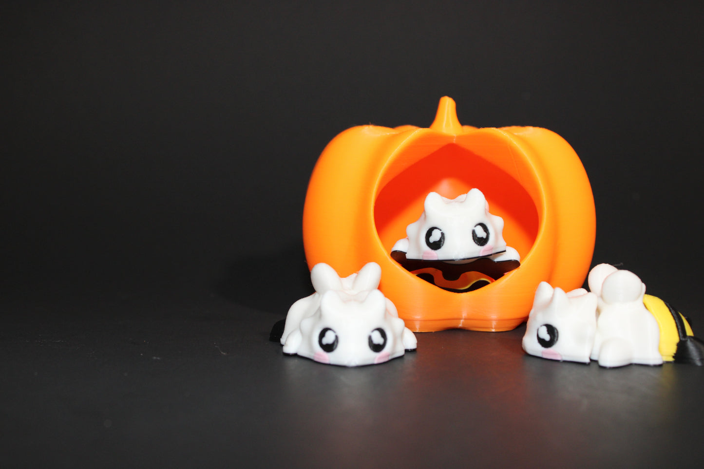 BOO BEES- 3 included. Also with Pumpkin Dish Options: 3D Printed Fidget Toy