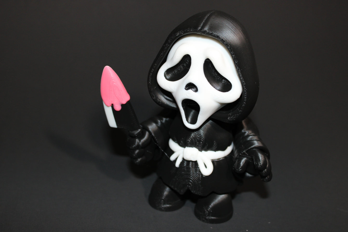 Ghost Face 4 inches tall-3d printed Articulated Halloween Figurines