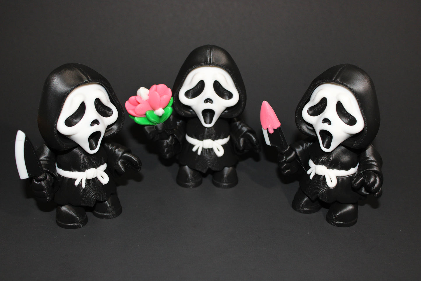 Ghost Face 4 inches tall-3d printed Articulated Halloween Figurines