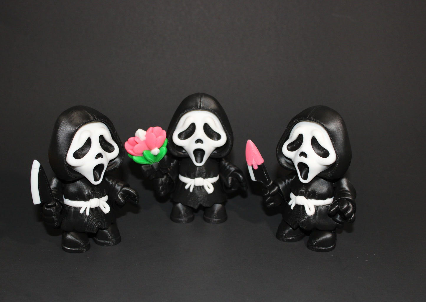 Ghost Face 4 inches tall-3d printed Articulated Halloween Figurines