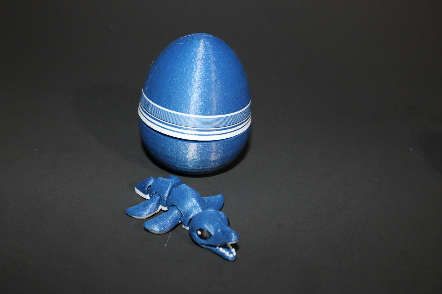 2 in Dino Hatchlings 3D Printed Articulated Figurine with Egg Options - Wonderland 3D Printing