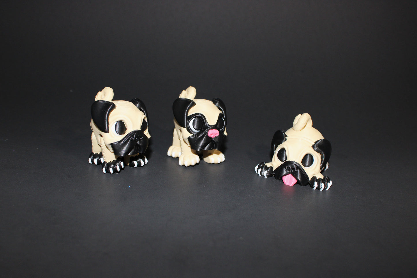 2 Cheetahs with Acacia Tree-Articulated Flexi Fidget Full Color 3D Printed Toy-3 inches tall - Wonderland 3D Printing