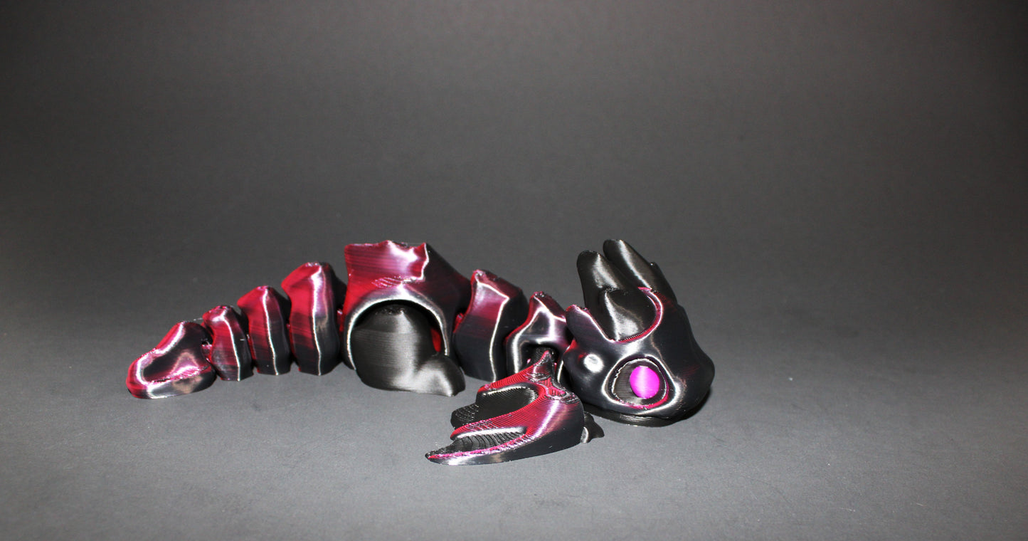 Bone Dragon:7.5 inches Long-Full Color 3D Printed Articulated Fidget Toy