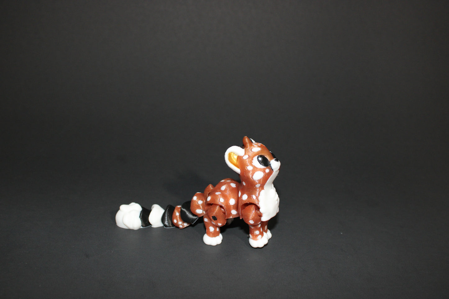 2 Cheetahs with Acacia Tree-Articulated Flexi Fidget Full Color 3D Printed Toy-3 inches tall - Wonderland 3D Printing