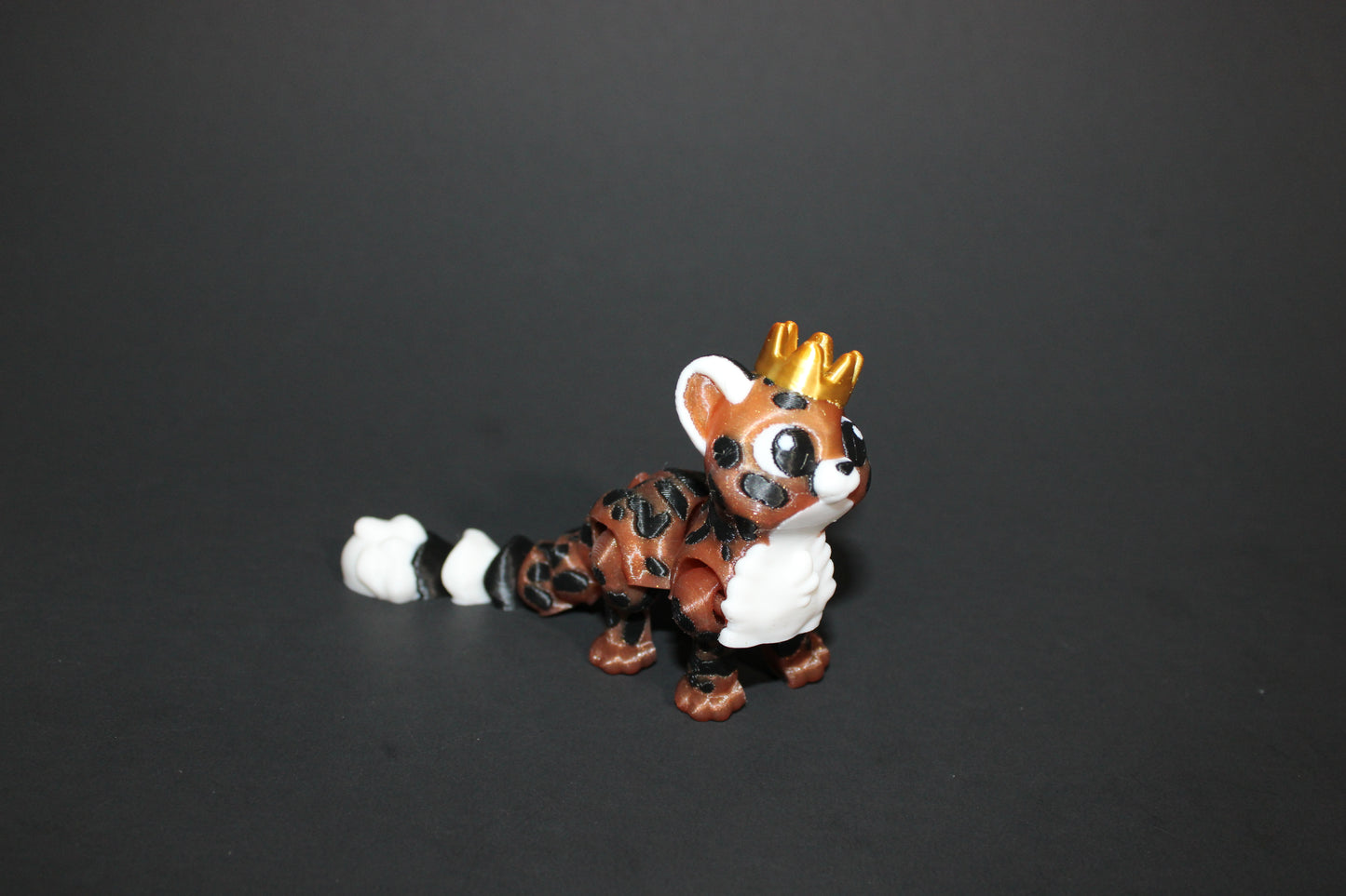2 Cheetahs with Acacia Tree-Articulated Flexi Fidget Full Color 3D Printed Toy-3 inches tall - Wonderland 3D Printing